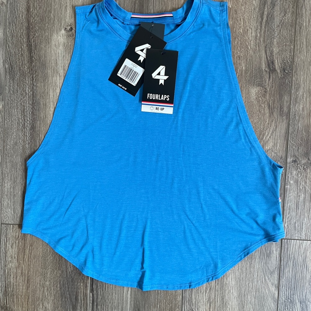 NWT FourLaps Curve Cornflower Blue Tank Top
